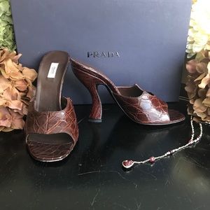 Prada Crocodile Mule 🐊
